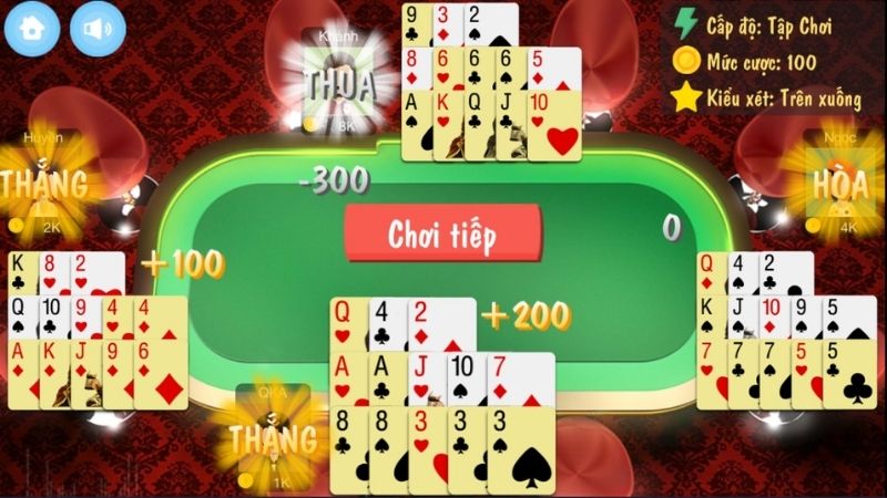 Mậu binh là gì? Luật chơi và cách xếp bài chuẩn 4 Xếp bài yếu tố quyết định thắng thua khi chơi mậu binh
